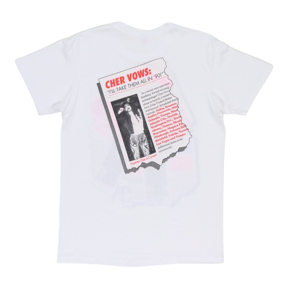 Cher Shirt Irrational 1990 - 2