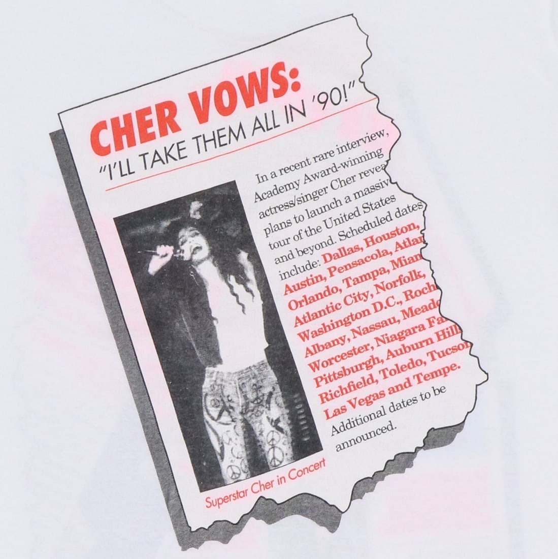 Cher Shirt Irrational 1990 - 6