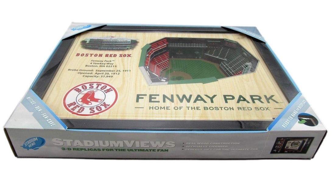 Boston Red Sox MLB Fenway Park Wall Art Replica Stadium Views 3D 209105: Boston Red Sox MLB Fenway Park Wall Art Replica Stadium Views 3D 209105 Officially licensed 3D replica stadium views of Fenway Park, featuring the iconic Boston Red Sox ballpark. This detailed artwork
