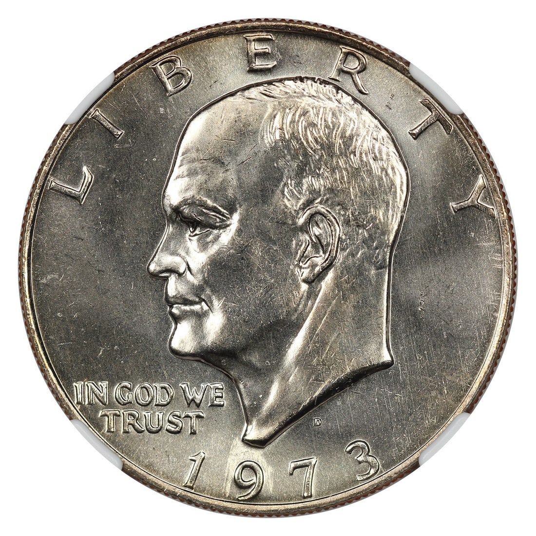 1973-D $1 NGC MS67 - Ike Dollar - 3