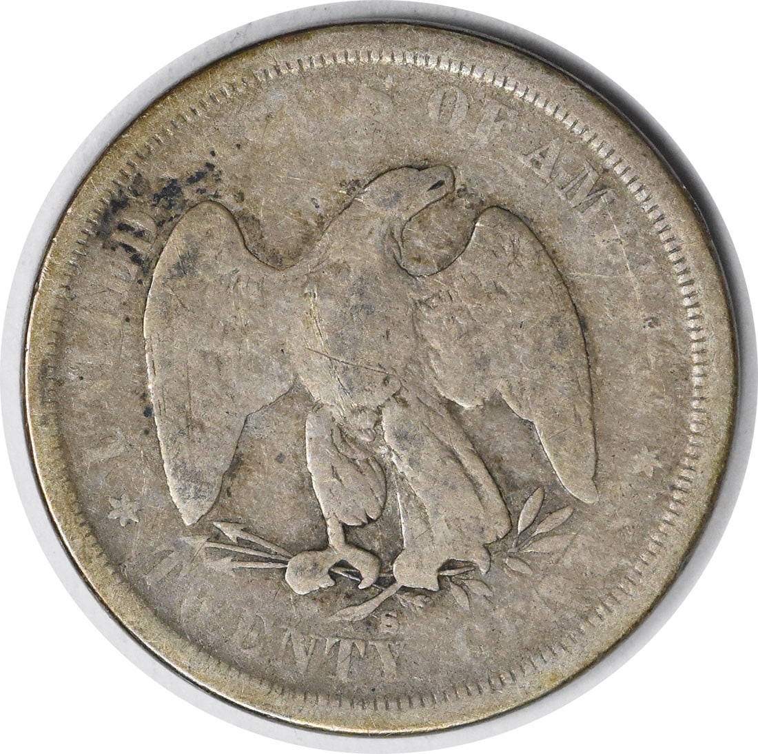 1875-S Twenty Cent Silver Piece G Uncertified - 2