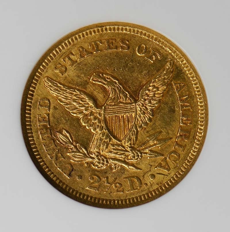 1855 Quarter Eagle $2.50 NGC MS61 - 3