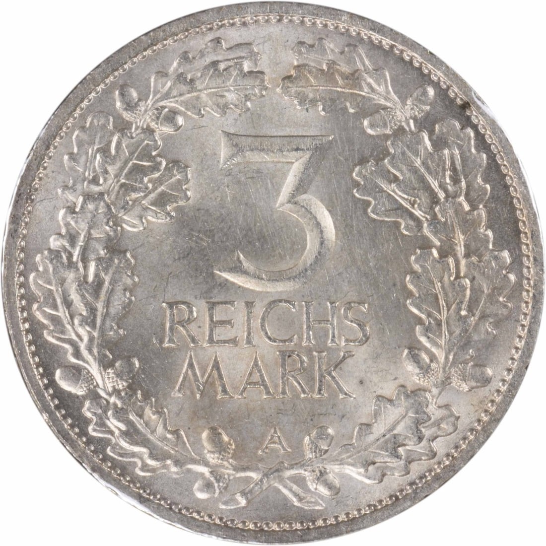 1925 A Germany - Weimar 3 Mark KM46 UNC Uncertified - 2