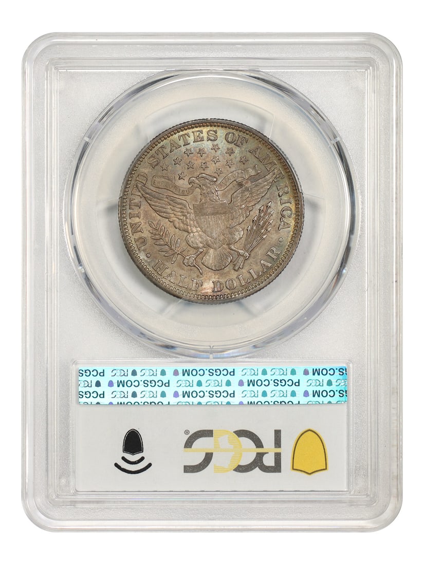 PCGS AU58 Barber Half Dollar 50C - 2