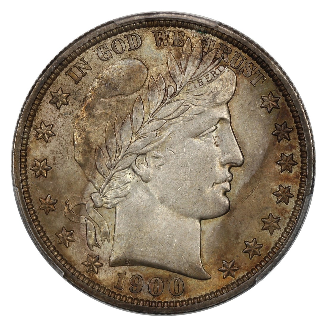 PCGS AU58 Barber Half Dollar 50C - 3