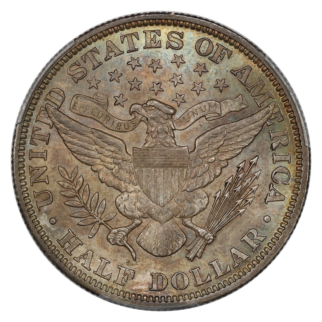 PCGS AU58 Barber Half Dollar 50C - 4