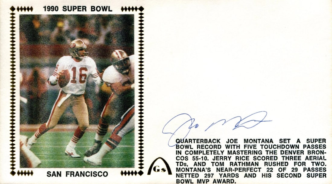 Joe Montana Autographed First Day Cover PSA (1 of 2)