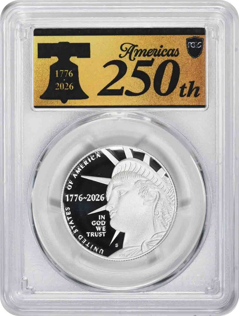2026-S Enduring Liberty Ag Silver Half Dollar PR70DCAM FS PCGS Anniv Label: 2026-S Enduring Liberty Ag Silver Half Dollar PR70DCAM FS PCGS Anniv Label 2026-S Enduring Liberty Ag Silver Half Dollar PR70DCAM FS PCGS Anniv Label - A stunning Proof 70 coin from the 2026-S mint, g