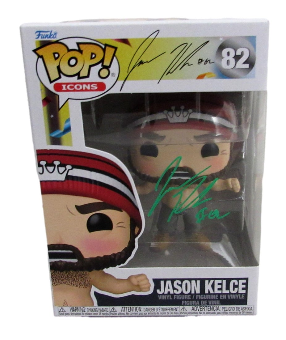 Jason Kelce Signed/ Inscr Funko Pop! #82 Shirtless W/ UV Plastic Protector PSA/ DNA: Jason Kelce Signed/ Inscr Funko Pop! #82 Shirtless W/ UV Plastic Protector PSA/ DNA Item Specifics: Autograph Authentication: Professional Sports Authenticator (PSA) Original/Reprint: Original Player: