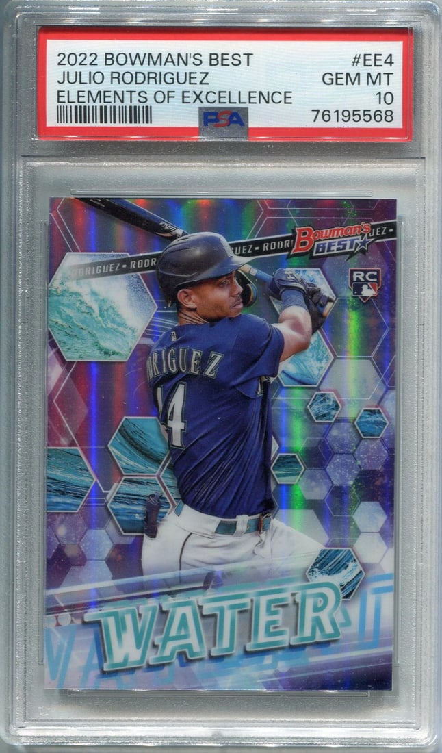 Rodriguez Julio 2022 Bowman's Best Excellence Elements Rookie Card PSA 10 (1 of 2)