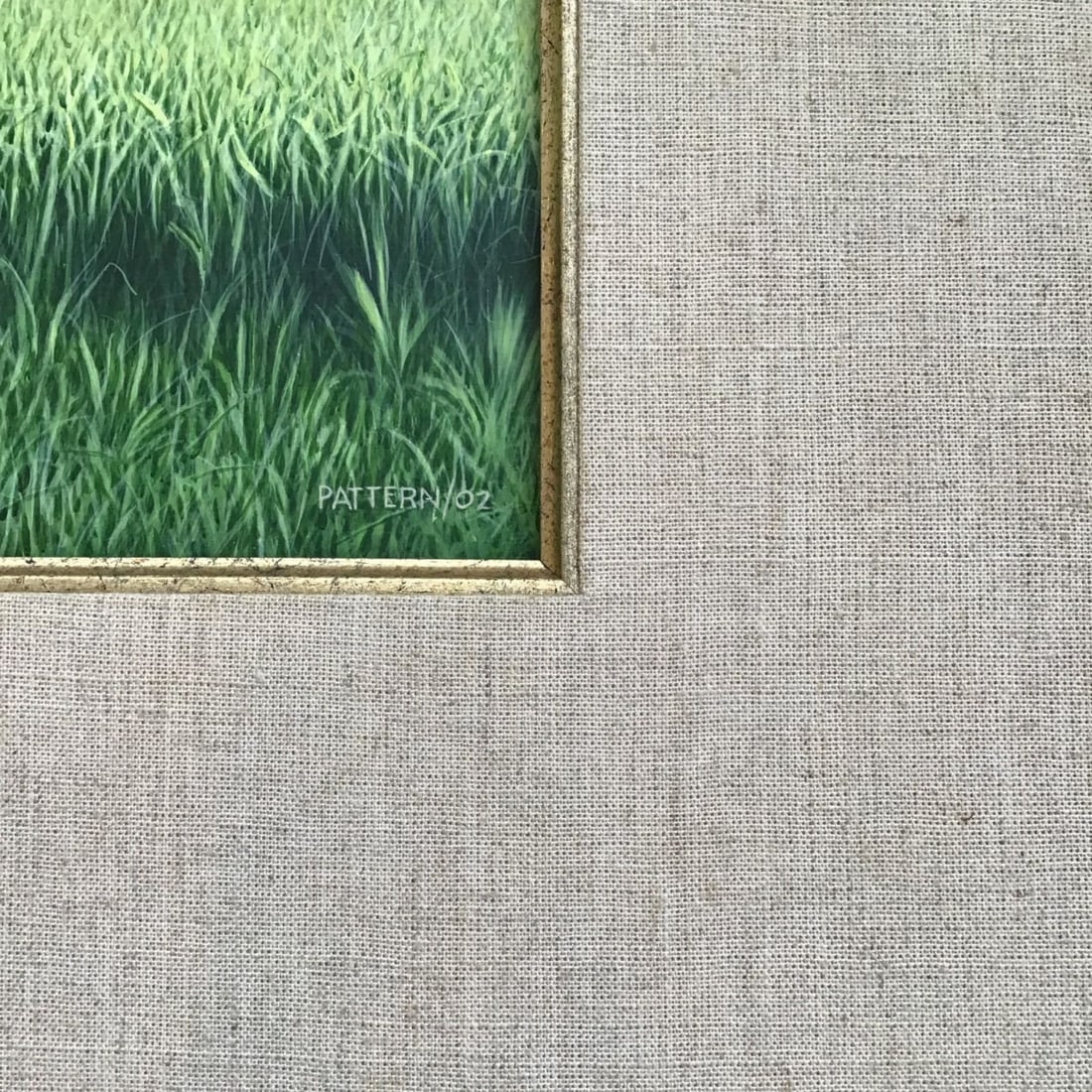 Pattern acrylic landscape rice field signed artwork original ken - 3