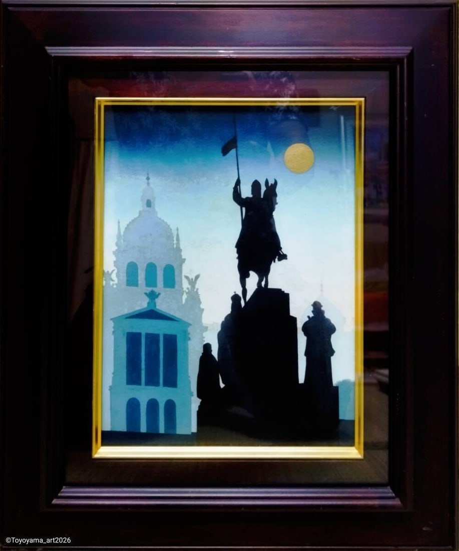 Zdenek Jirousek St Wenceslas Original Painting Czech Prague Cityscape Framed (1 of 8)