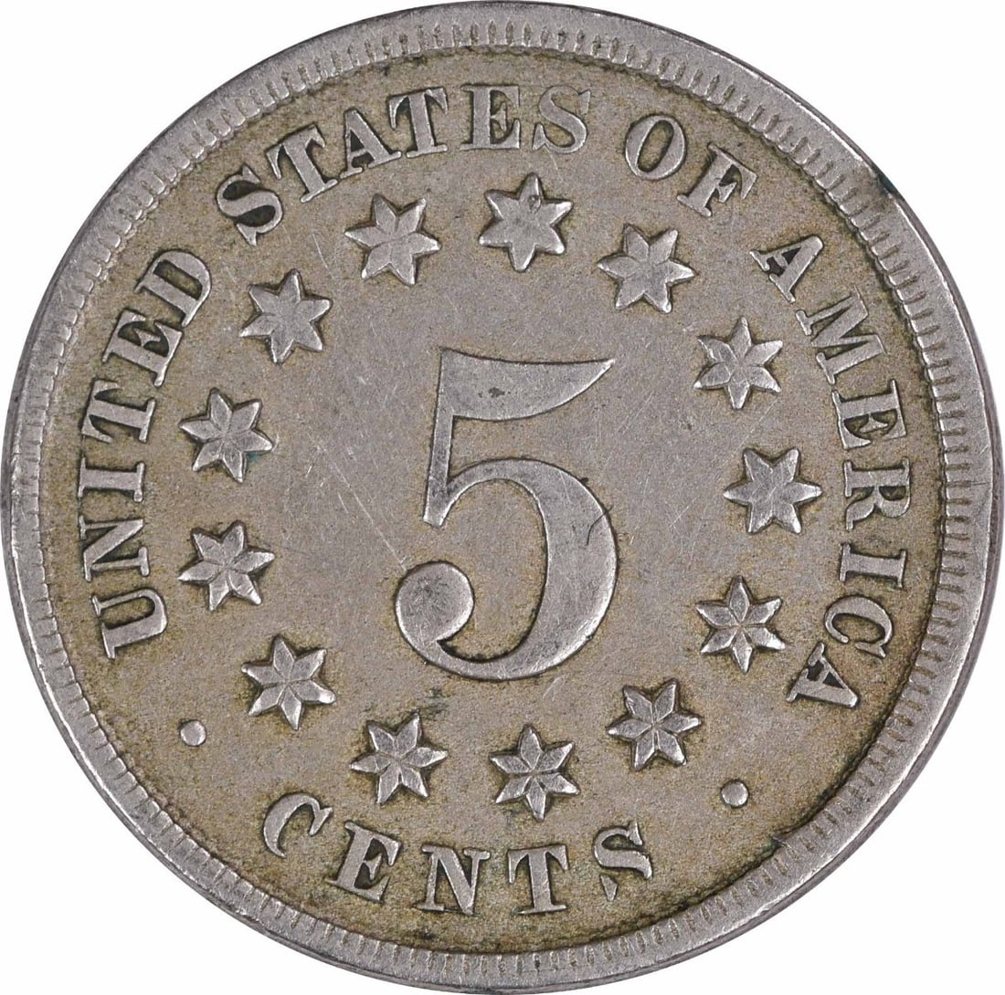 Uncertified EF Shield Nickel 1868 - 2