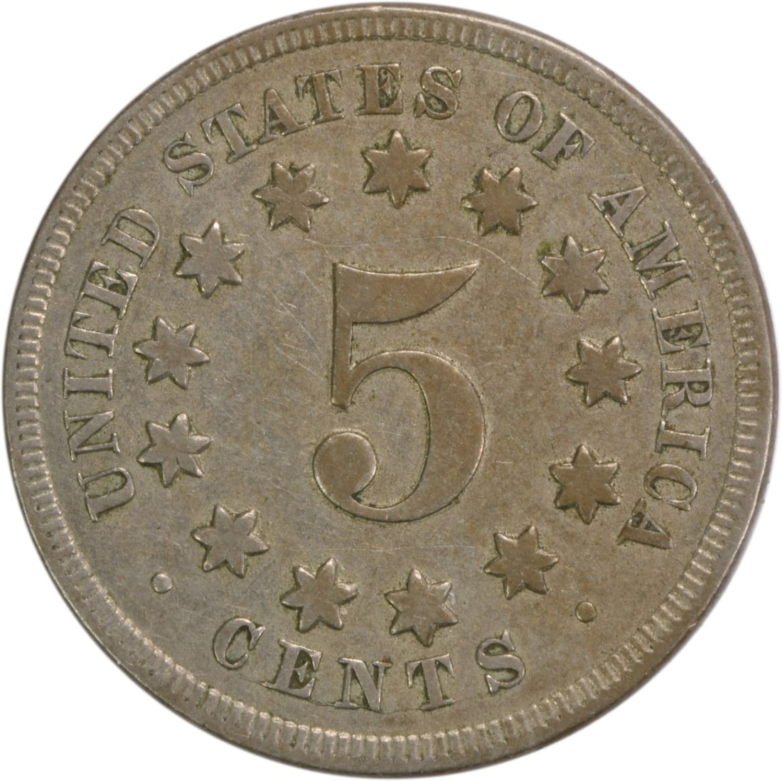 Uncertified EF Shield Nickel 1868 - 2
