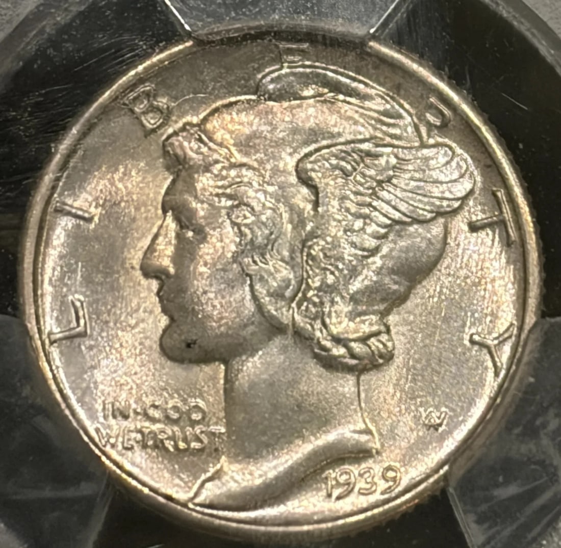MS65 PCGS MERCURY DIME 1939 - 3