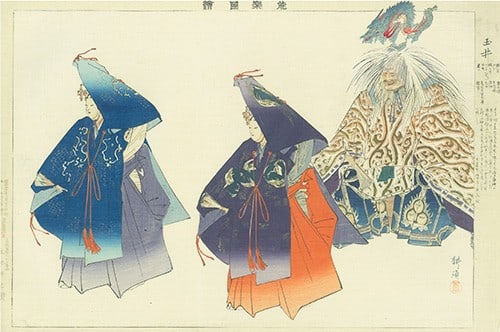 Meiji Noh Plays Tsukioka Kogyo Tamanoi 1897 Woodblock Print: Meiji Noh Plays Tsukioka Kogyo Tamanoi 1897 Woodblock Print Item Specifics: Artist: Tsukioka Kogyo Subject: Noh Play Material: Paper Style: Japanese Year Of Production: 1897 Product Disclaimer: Please
