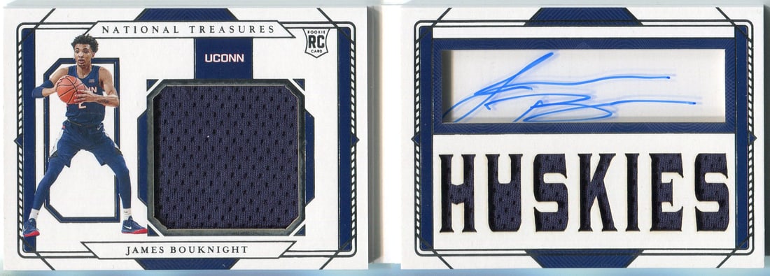 James Bouknight Autographed 2021 Panini National Treasures Collegiate Rookie Pat (1 of 3)