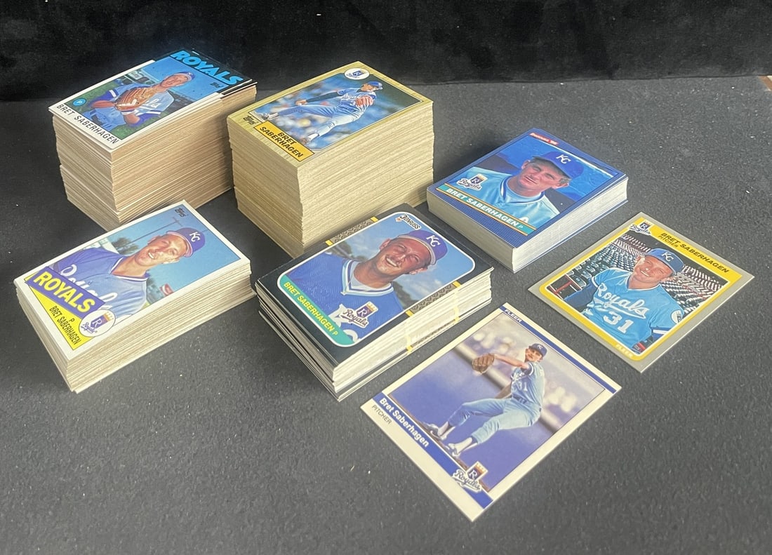 Lot of (400+) Bret Saberhagen Cards - 1984-1987 Topps Donruss & Fleer 211341 (1 of 3)