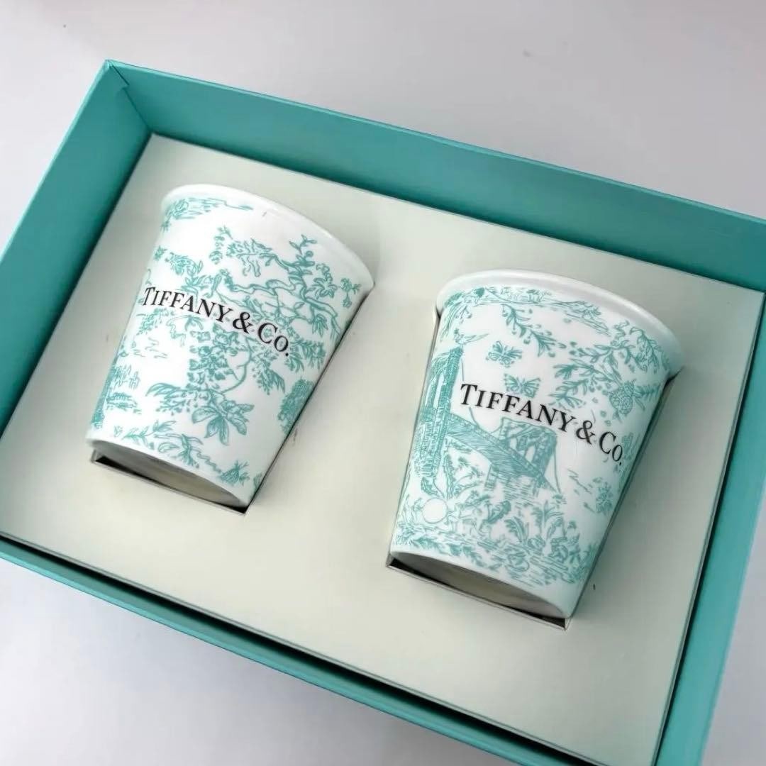 Tiffany & Co. New York Landmark Pair Cup Limited Bone China collectible Cups (1 of 16)