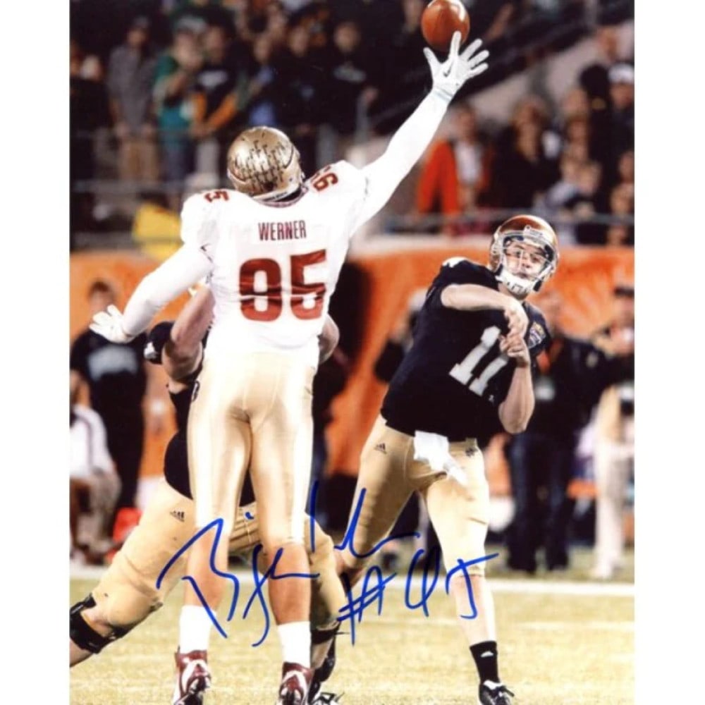 Bjoern Werner Autographed Florida State Seminoles8x10 Photo (1 of 1)