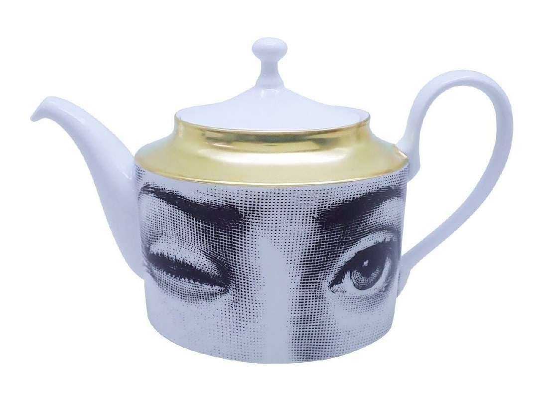 Rosenthal Fornasetti Teapot Porcelain Art Design Tea Pot With Box Unused Rare (1 of 4)