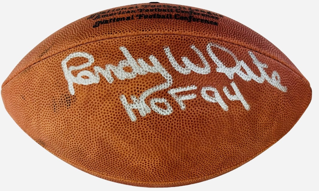 Randy White Autographed Official JSA Football: Randy White Autographed Official JSA Football Item Specifics: Brand: James Spence Authentication (JSA) Randy White Autographed Official NFL Football Signed in silver sharpie on a Official Paul Tagliab