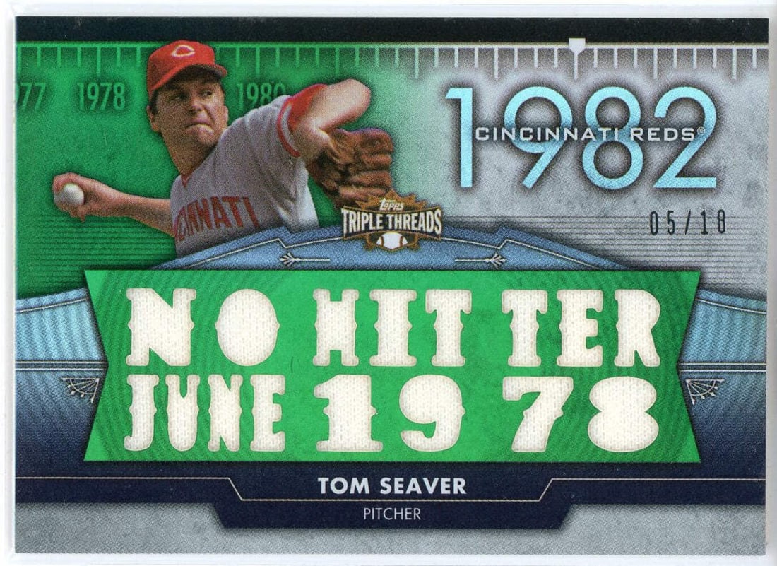 Tom Seaver 2012 Topps Triple Threads Relics Patch Card #TTFR-19 (1 of 2)