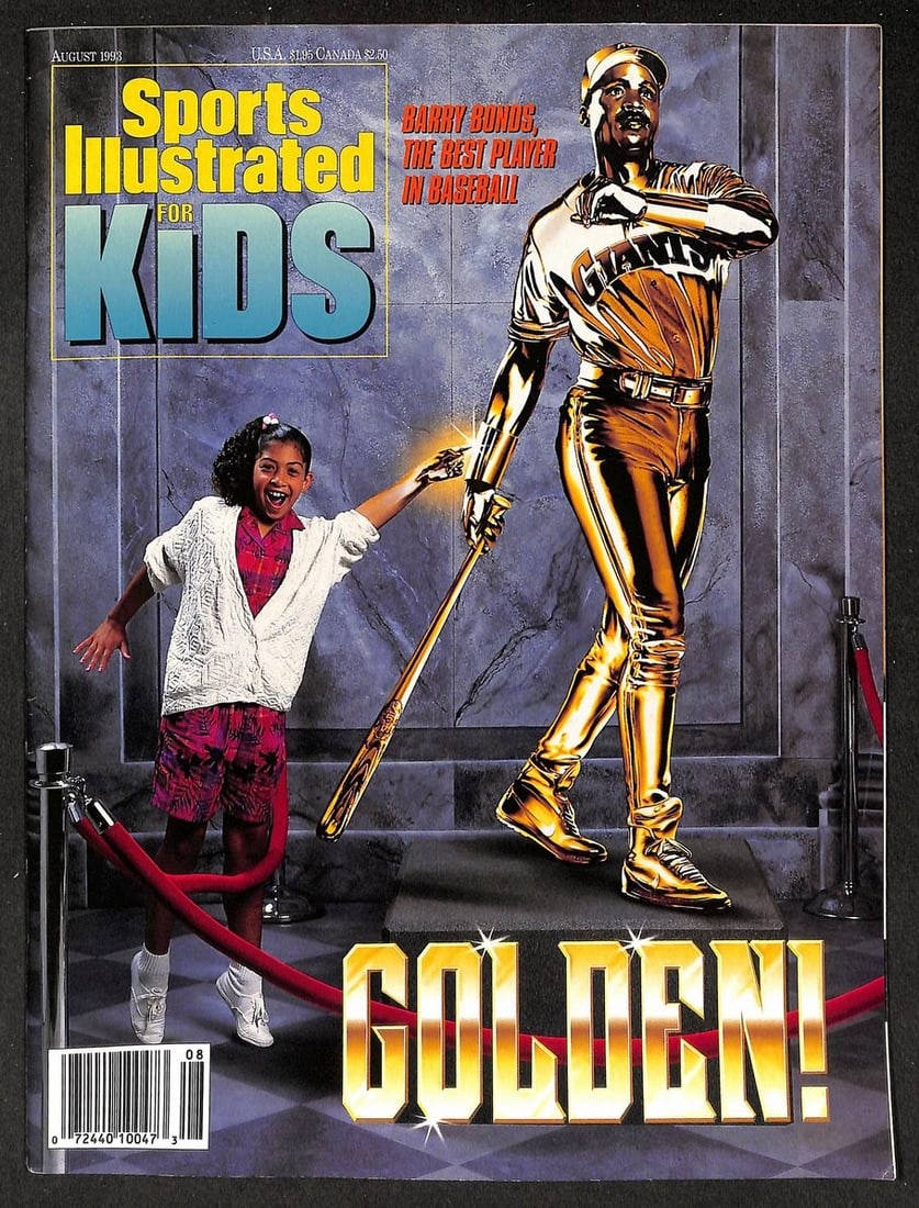 1993 Sports Illustrated Kids Barry Bonds Newsstand w/ Cards Kelly Slater 211247 (1 of 4)