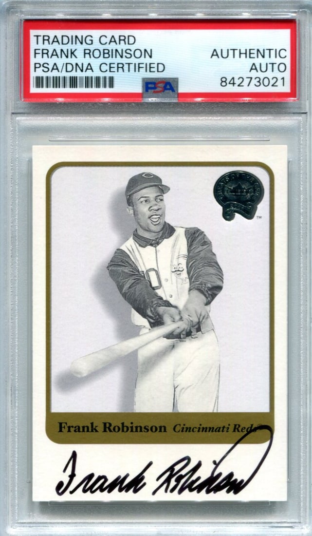 Autographed 2001 Frank Robinson Greats of Game Card PSA (1 of 1)
