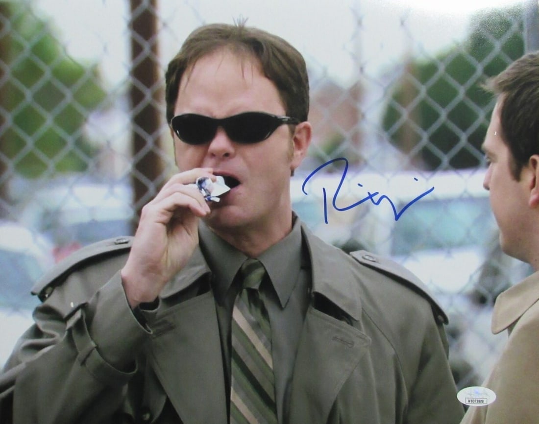 Rainn Wilson Autographed 11x14 Photo "The Office" JSA 184737: Rainn Wilson Autographed 11x14 Photo "The Office" JSA 184737 Signed by Creed Bratton, Rainn Wilson's character on the hit TV show "The Office," this 11x14 photo bears a JSA authentication number. The 
