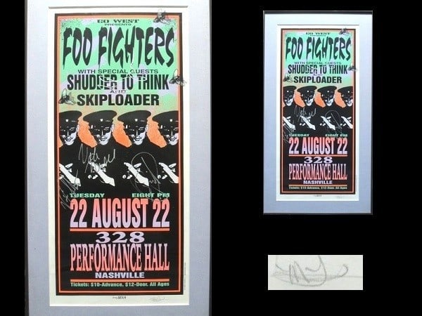 Signed Poster by Arminski of Foo Fighters 1995 Nashville: Signed Poster by Arminski of Foo Fighters 1995 Nashville Item Specifics: Industry: Music Artist: Mark Arminski Year: 1995 Artist/Band: Foo Fighters Signed: Yes Genre: Rock & Pop Product Disclaimer: Al