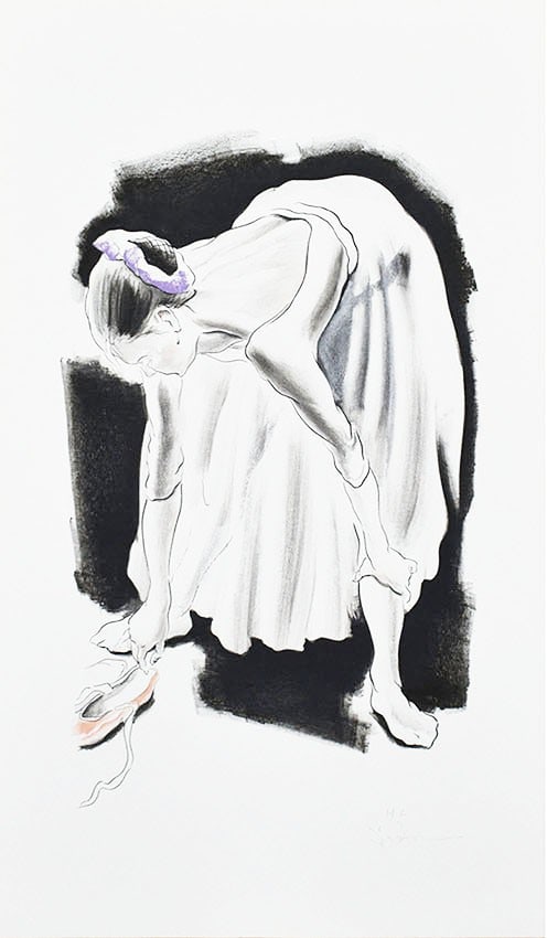 Minoru Hirota Signed Lithograph Dance Lesson HC Edition Japanese Modern Art (1 of 7)