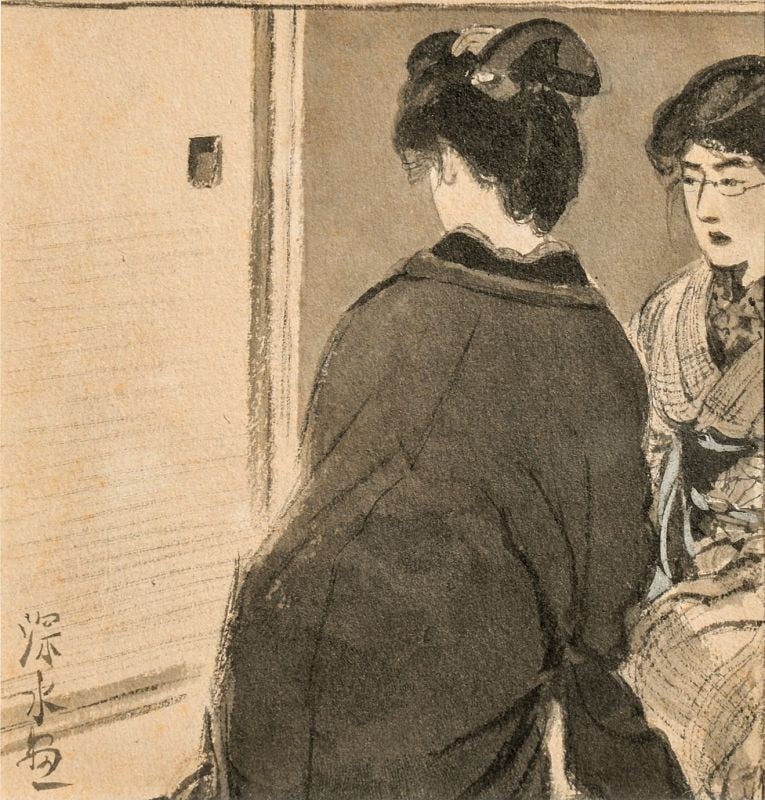 Ito Shinsui Original Illustration Sketch Nyogo no Shima 4 Japanese Art: Ito Shinsui Original Illustration Sketch Nyogo no Shima 4 Japanese Art Item Specifics: Artist: Ito Shinsui Subject: Island of Women (Folklore) Material: Paper Ink and Frame Style: Japanese Year Of Pro