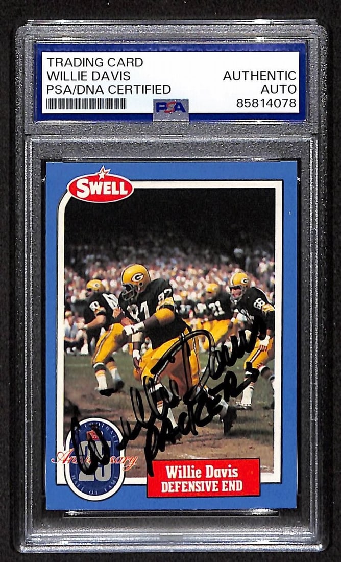 Willie Davis Signed/ Autographed 1988 Swell Greats Card #28 PSA/ DNA 209400 (1 of 2)