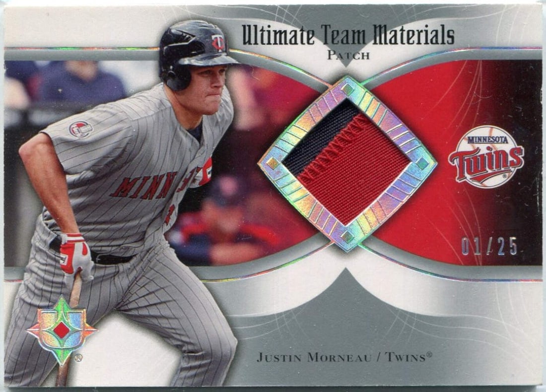 Justin Morneau 2007 Upper Deck Ultimate Collection 2 Patch Card UTM MO (1 of 2)