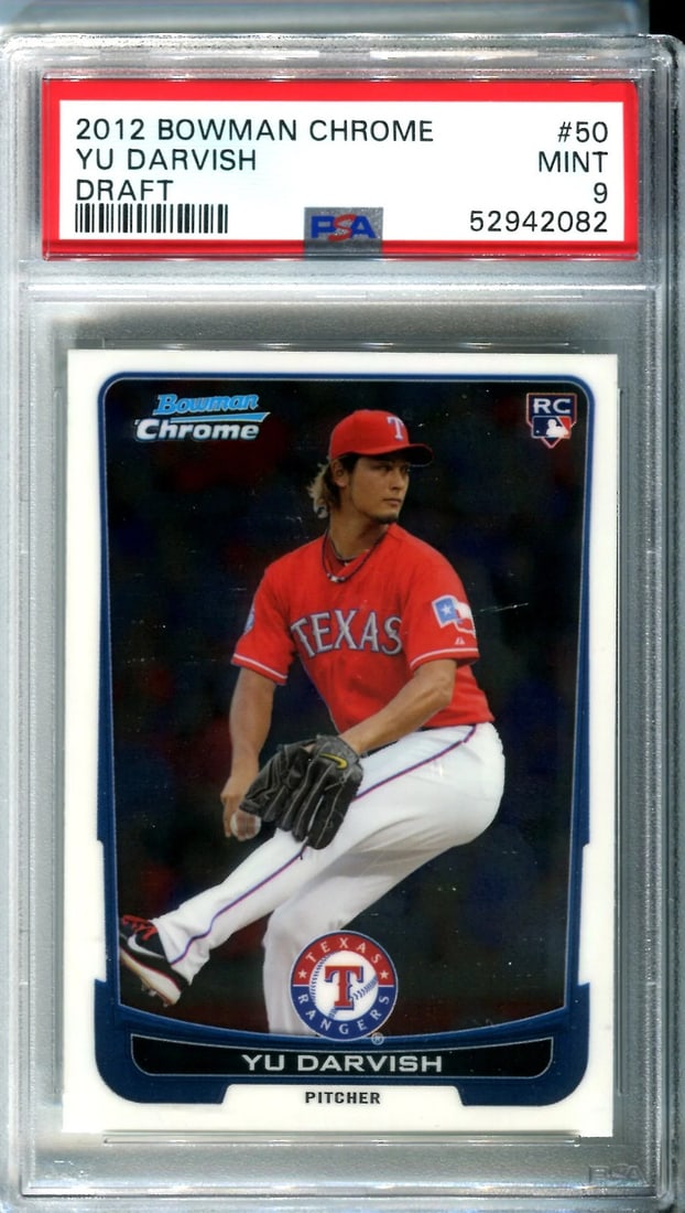 Darvish Yu 2012 Bowman Chrome Rookie Card PSA 9 (1 of 2)
