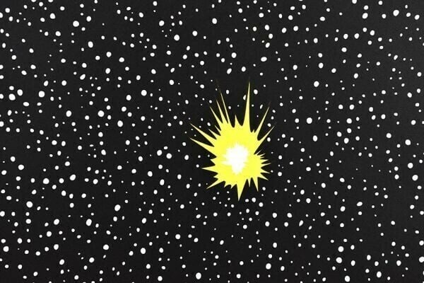 Joshua Vides Original Silkscreen Exploding Planet Signed Numbered - 3