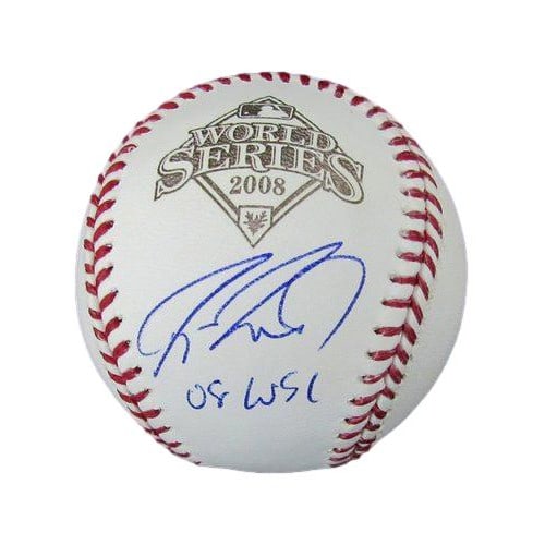 Jayson Werth Signed/ Inscr 2008 World Series Baseball Phillies Hunt Holo 190083: Jayson Werth Signed/ Inscr 2008 World Series Baseball Phillies Hunt Holo 190083 Signed by Jayson Werth, the 2008 World Series baseball features an inscription from Phillies fans everywhere. This uniqu