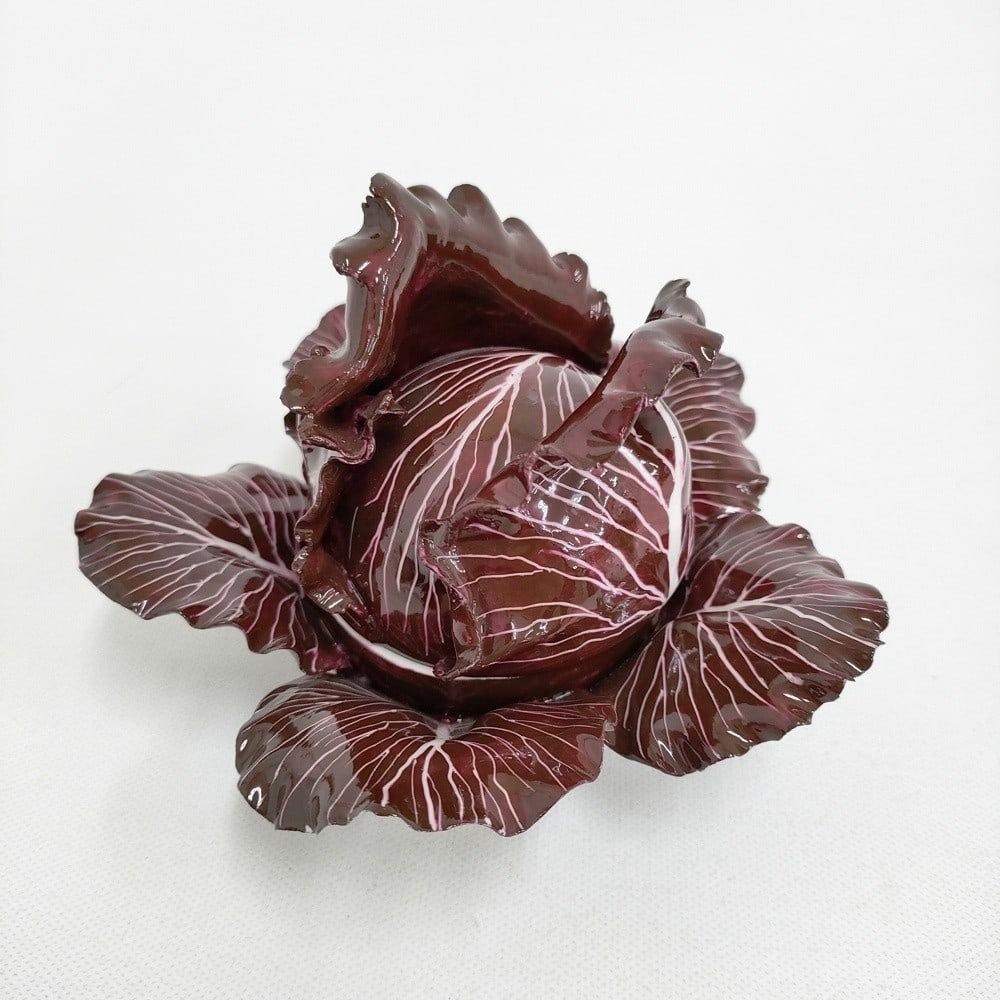 DIDIER GARDILLOU Cabbage Form Porcelain Box and Cover Plate Purpie Collectible: DIDIER GARDILLOU Cabbage Form Porcelain Box and Cover Plate Purpie Collectible Item Specifics: Number Of Items In Set: NA Origin: NA Antique: NA Shape: NA Occasion: NA Item Length: NA Vintage: NA Care