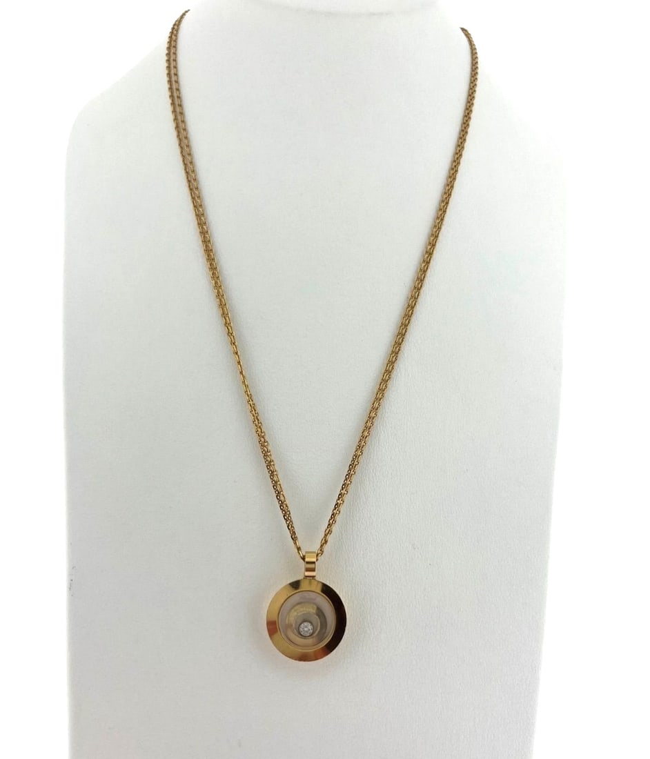 Diamond Necklace Pendant 18k Yellow Gold Happy Spirit Paper: Diamond Necklace Pendant 18k Yellow Gold Happy Spirit Paper Item Specifics: Pendant Shape: Round Closure: Lobster Occasion: Anniversary Birthday Christening Christmas Confirmation/Communion Engagement