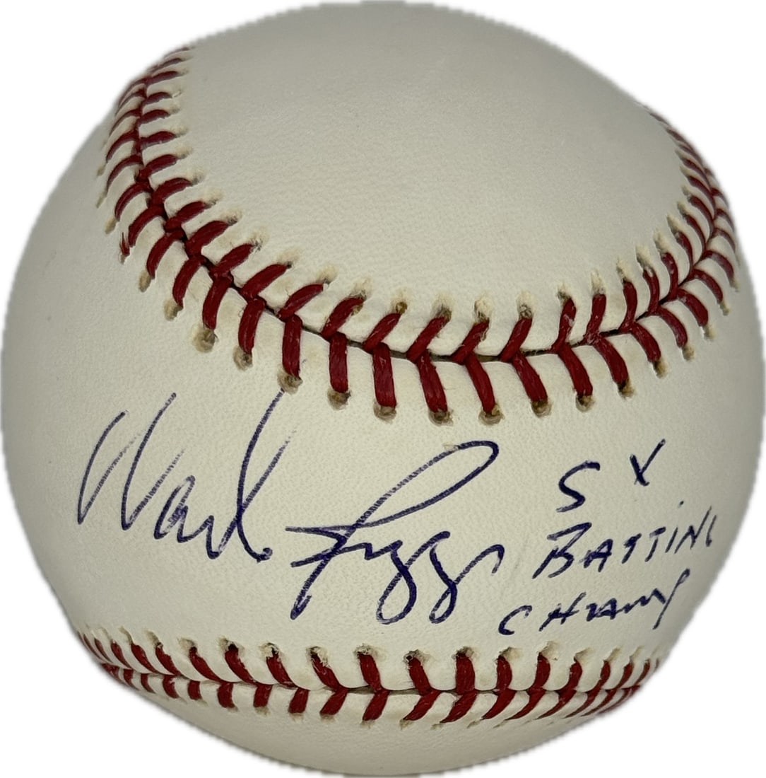 Boggs Autographed Official Major League Baseball: Boggs Autographed Official Major League Baseball Signed in blue pen across the sweet spot of an official Major League Baseball, this ball bears the mark of Wade Boggs, a legendary five-time batting ch