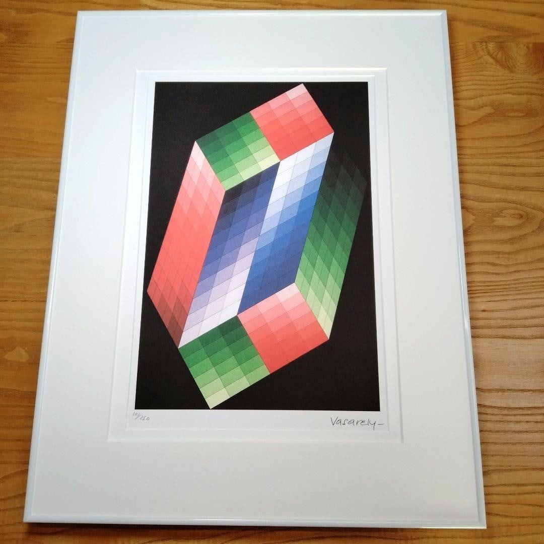Victor Vasarely Silkscreen ED 101/ 250 Signed Framed Collectible Print (1 of 14)