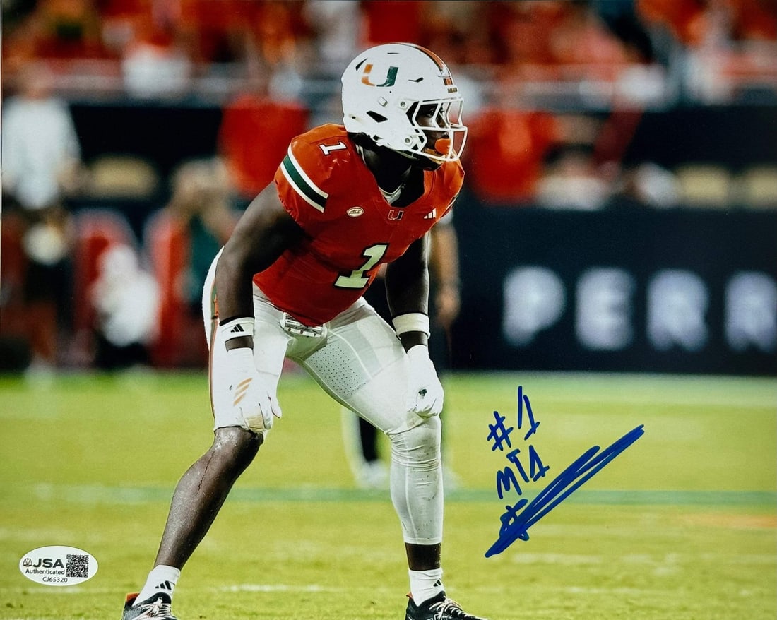 Mohamed Toure Autographed Miami Hurricanes 8x10 Photo (JSA) (1 of 1)