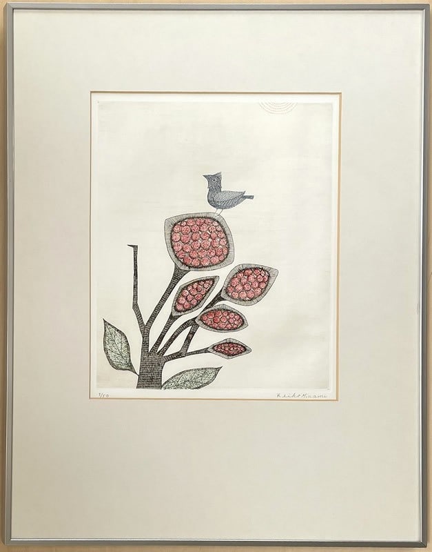 Keiko Minami Bird and Red Flowers Etching Signed ED 3/ 50 Framed Authentic: Keiko Minami Bird and Red Flowers Etching Signed ED 3/ 50 Framed Authentic Item Specifics: Primary Material: Paper Color: Multi-Color Original/Reproduction: Vintage Original Region Of Origin: Japan Ma
