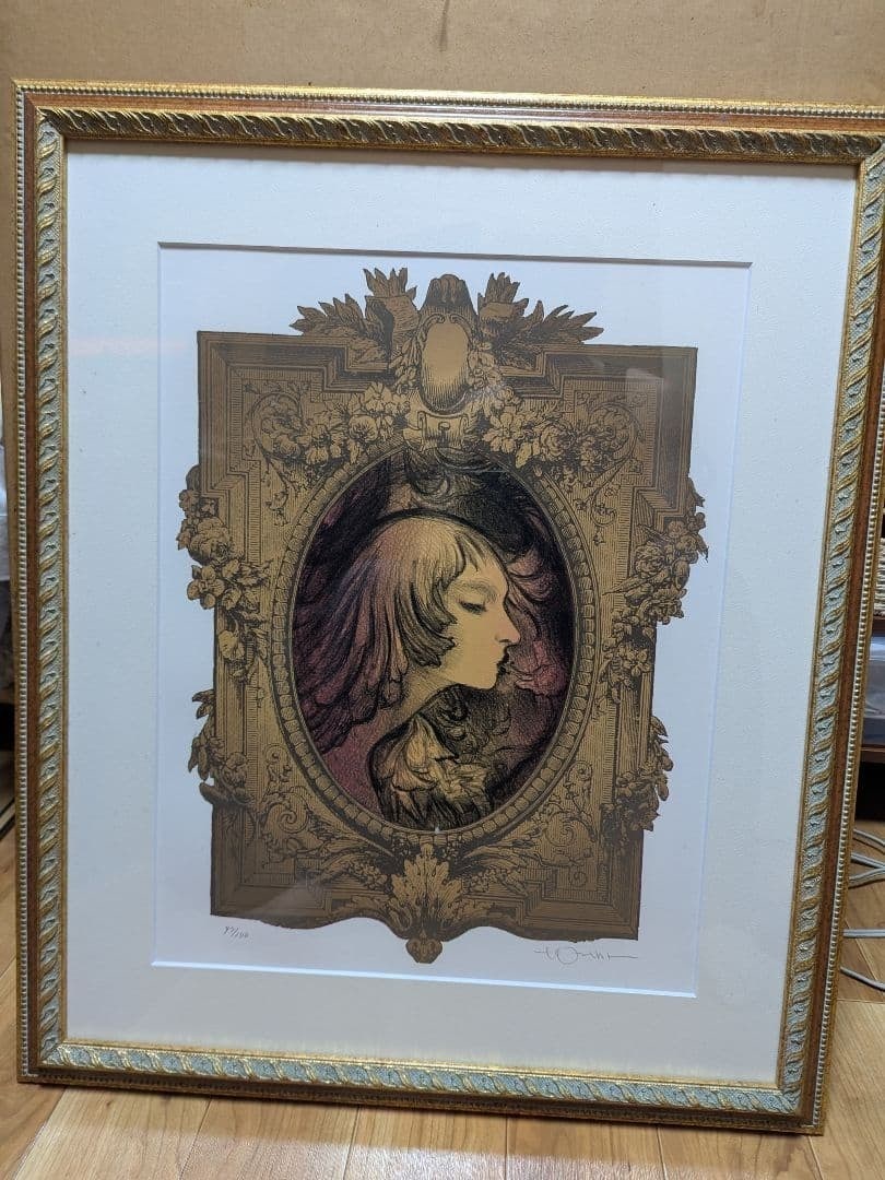 Yoshitaka Amano SONG Lithograph Signed ED 97/ 100 Framed Collectible Art Print: Yoshitaka Amano SONG Lithograph Signed ED 97/ 100 Framed Collectible Art Print Item Specifics: Brand: Yoshitaka Amano Product Disclaimer: Please review the full description and photos. Lithographs may