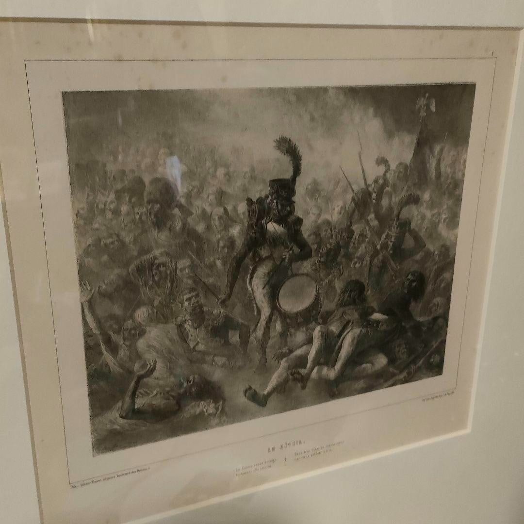 Denis Auguste Raffet -Le Rveil 1848 Original Lithograph French Napoleonic Print (1 of 10)