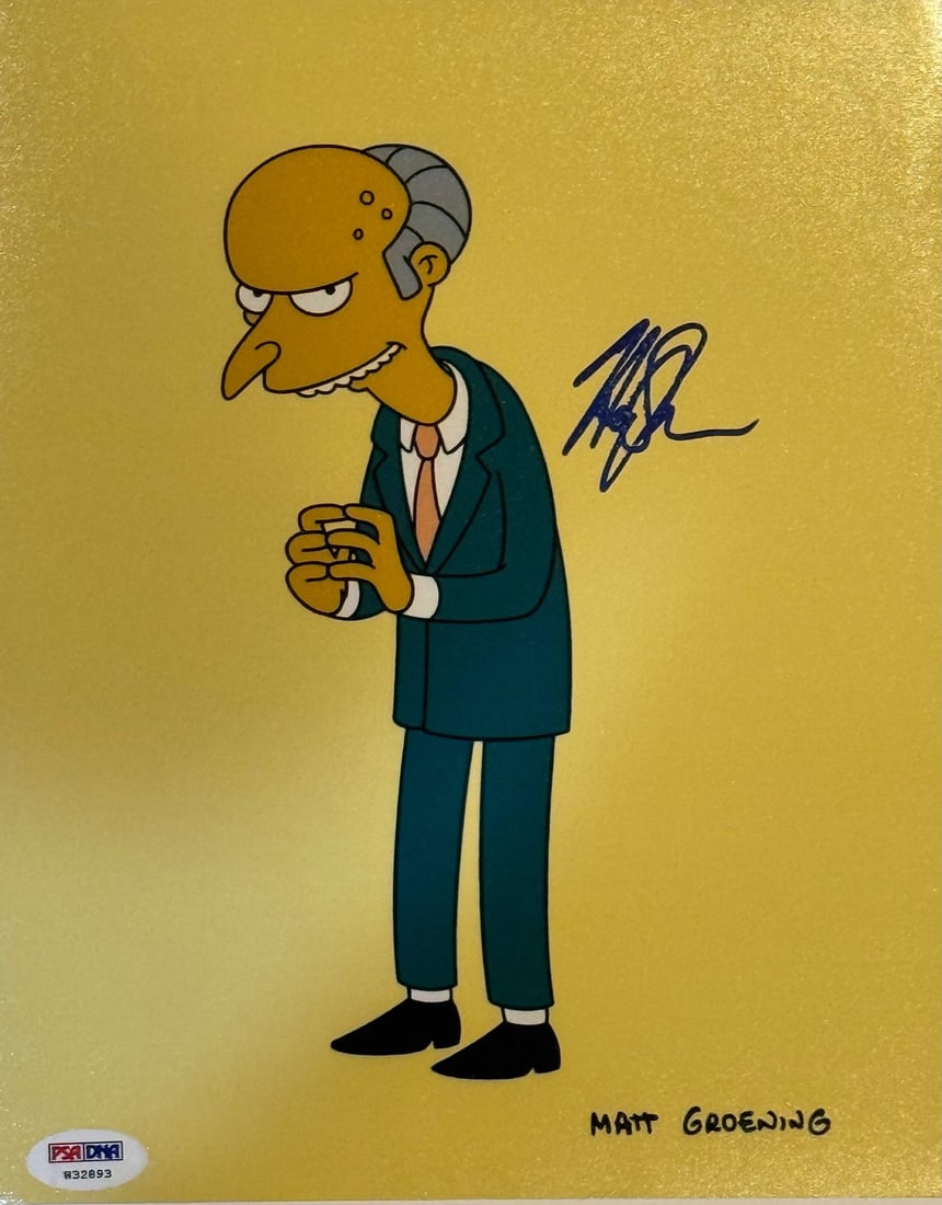 Harry Shearer The Simpsons Autographed 8x10 Celebrity Photo (PSA): Harry Shearer The Simpsons Autographed 8x10 Celebrity Photo (PSA) Harry Shearer, the talented voice actor behind iconic characters like Mr. Burns and Ned Flanders, has added his signature to this rare