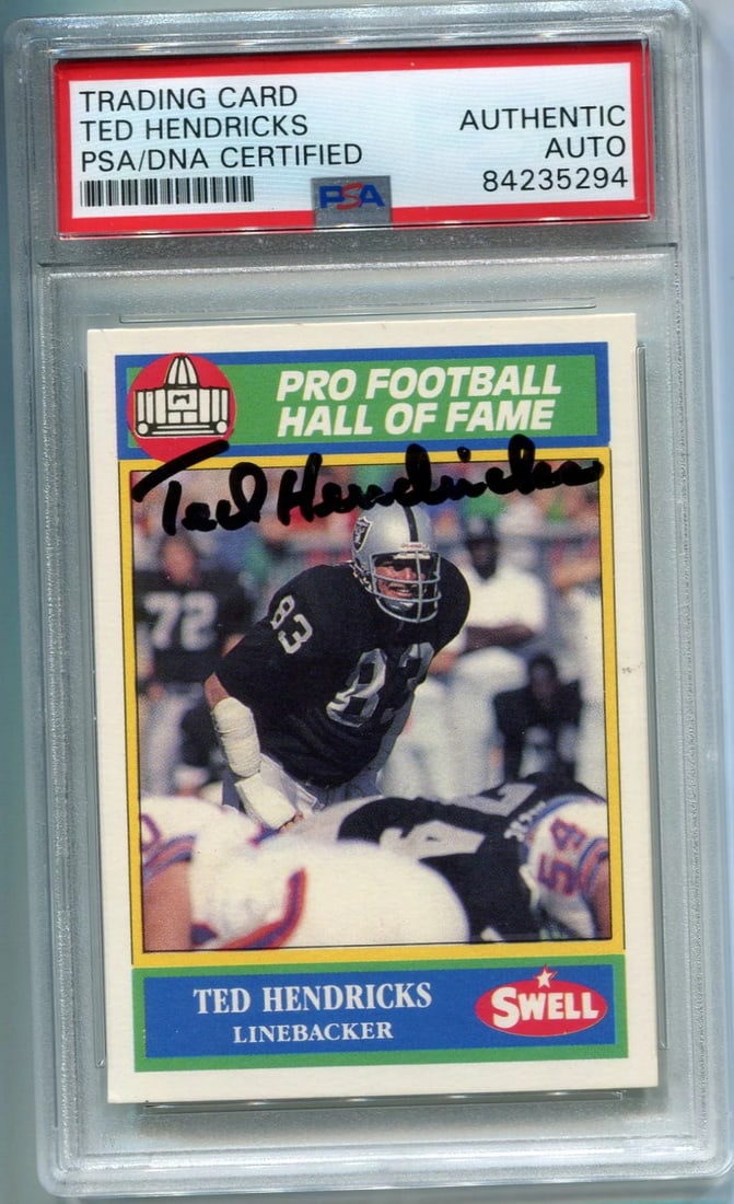 Ted Hendricks 1990 PSA Football Card Swell (1 of 2)