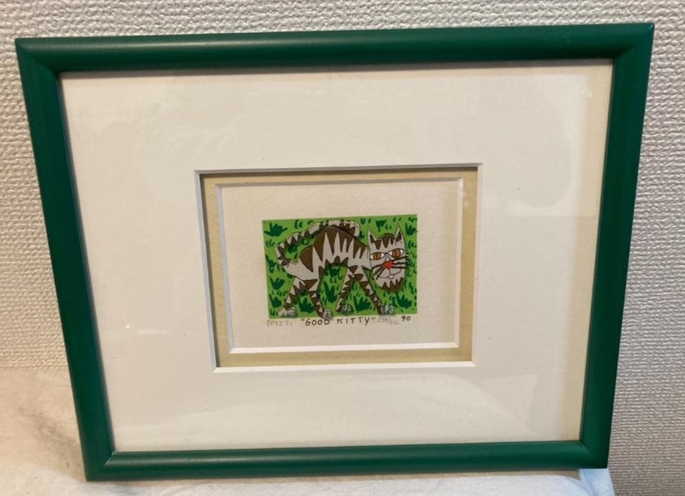 James Rizzi GOOD KITTY 3D Silkscreen Signed ED299/ 350 Framed Pop Art (1 of 5)