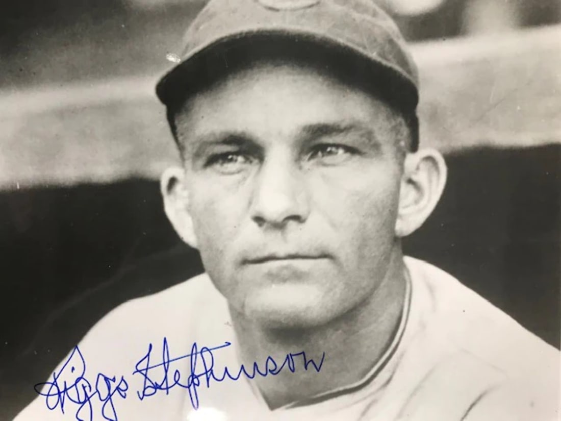 Riggs Stephenson Autographed Black & White 8x10 Baseball Photo (1 of 1)